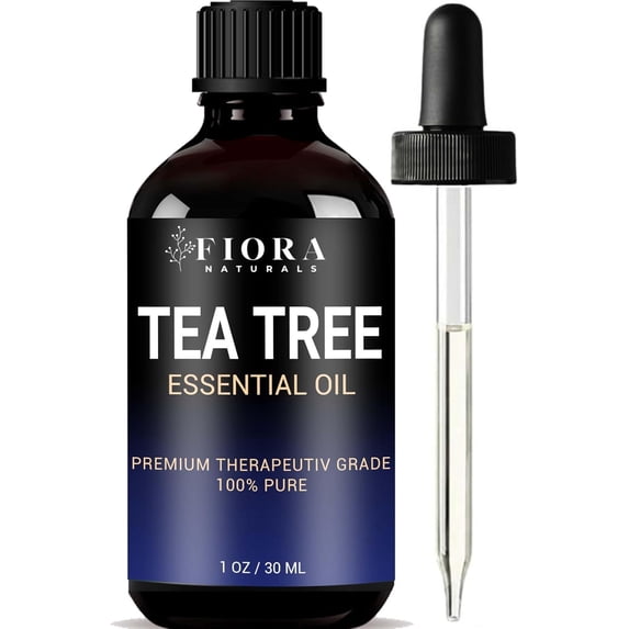 Tea Tree Oil for Skin, Face, Hair and Toenails - 100% Pure Tea Tree Essential Oil by Fiora Naturals