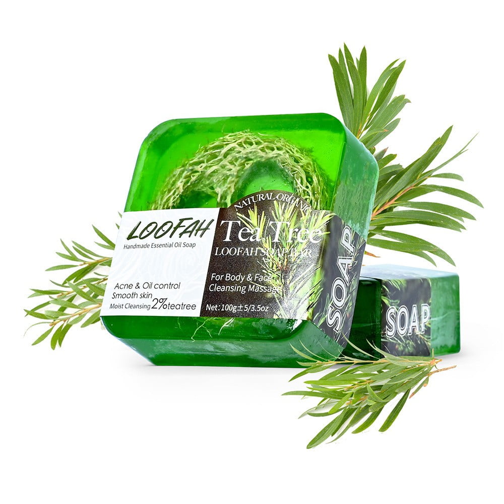 Tea Tree Soap - Tea Tree Oil Loofah Soap - Natural, Handmade ...