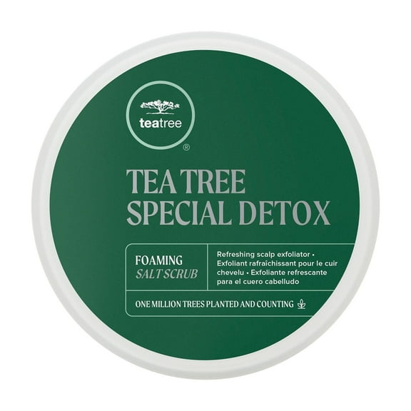 Tea Tree Special Detox Foaming Salt Scrub, Exfoliates, Refreshes Scalp, For All Hair Types, 6.5 oz.