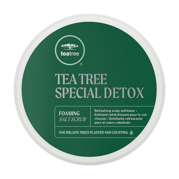 Tea Tree Special Detox Foaming Salt Scrub, Exfoliates, Refreshes Scalp, For All Hair Types, 6.5 oz.