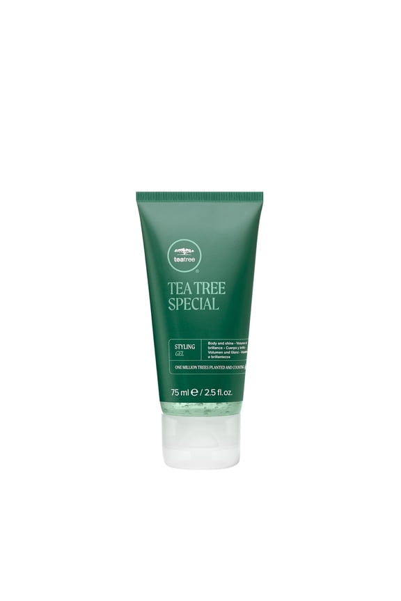 Tea Tree Styling Gel, Medium Hold, High-Shine Finish, For All Hair Types, 2.5 oz.