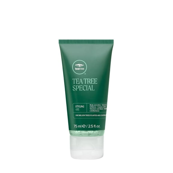 Tea Tree Styling Gel, Medium Hold, High-Shine Finish, For All Hair Types, 2.5 oz.