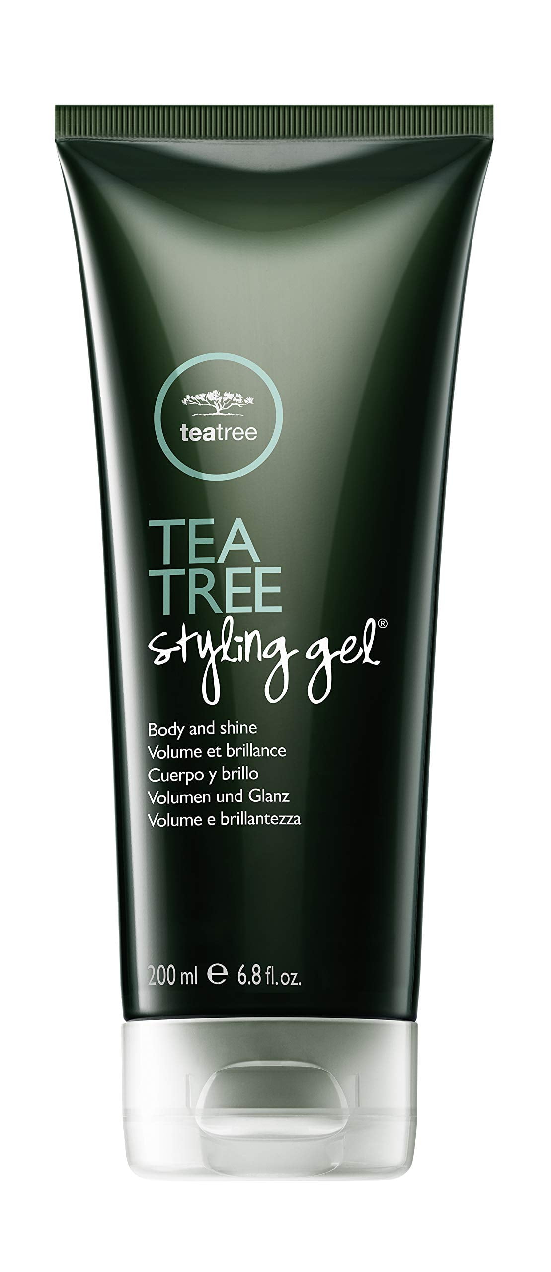 Tea Tree Styling Gel, Medium Hold, HighShine Finish, For All Hair Types, 6.8 fl. oz.
