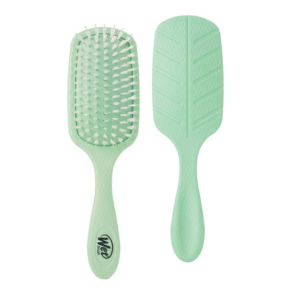 Tea Tree , The Wet Brush Go Green Oil Infused Shine Brush - Pack of 2 with SLEEKSHOP Teasing Comb