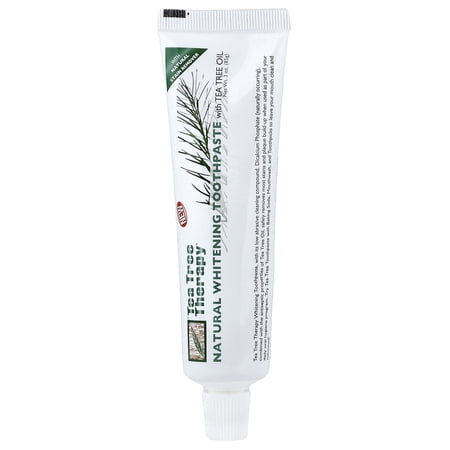 Tea Tree Therapy Natural Whitening Toothpaste with Tea Tree Oil 3 oz Paste
