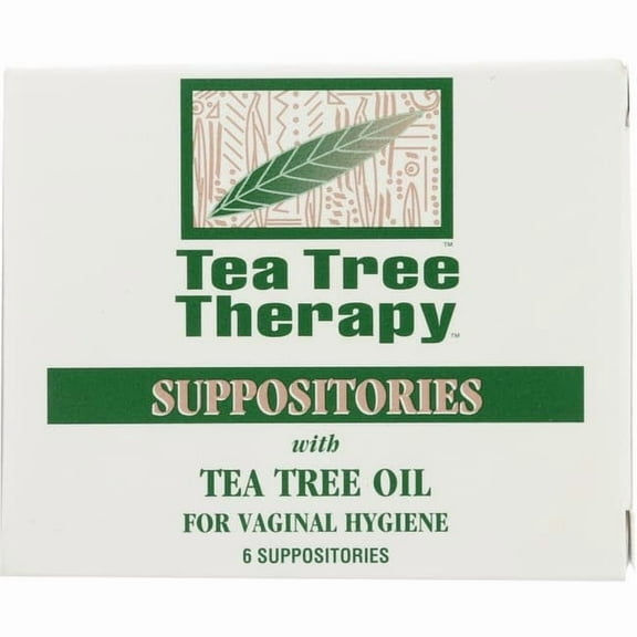 Tea Tree Therapy Suppositories with Tea Tree Oil for Vaginal Hygiene 6 Suppositories