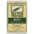 thumbnail image 1 of Tea Tree Therapy Tea Tree Toothpicks 100 Picks (Pack of 12), 1 of 4
