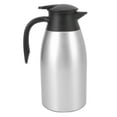 Tea Vacuum Pot 304 Stainless Steel Leakproof Lid 2L Capacity Portable Handle Easy Cleaning