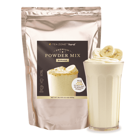 Tea Zone BANANA Powder Mix for Boba Bubble Tea, Slush, Smoothies 2.2 lbs