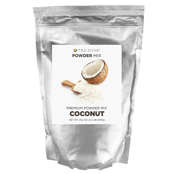Tea Zone COCONUT Premium Powder Mix for Boba Bubble Tea, Slush, Smoothies 2.2 lbs