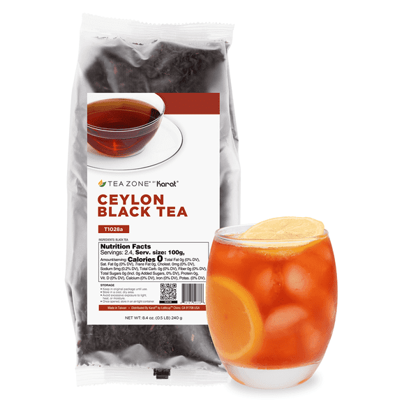 Tea Zone Ceylon Black Tea Leaves - Case of 25 bags