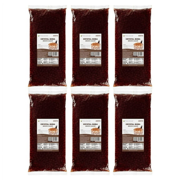 Tea Zone Crystal Boba, Brown Sugar - Case (6 bags)