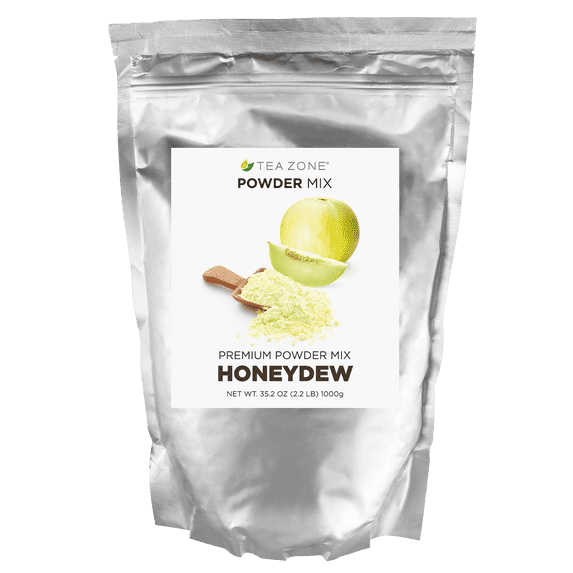 Tea Zone HONEYDEW Premium Powder Mix for Boba Bubble Tea, Slush, Smoothies 2.2 lbs