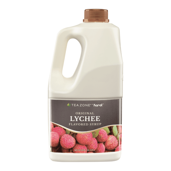 Tea Zone LYCHEE Concentrated Real Fruit Juice Syrup 64 Fl. Oz.