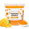 thumbnail image 1 of Tea Zone Mango POPPING PEARLS™, for Beverage, Sweet snacks, Boba Milk Tea, Ready to Serve (7 lbs), 1 of 11