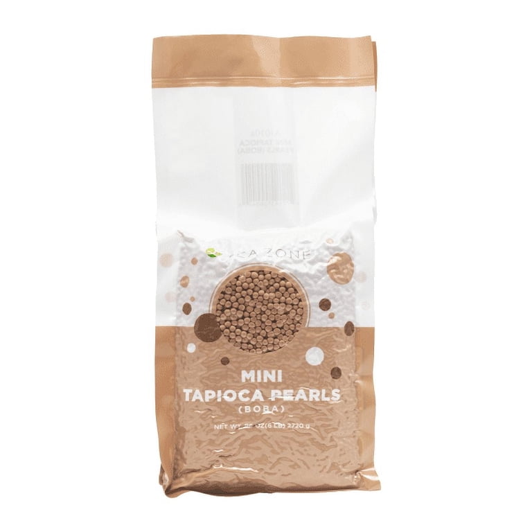 tapioca Tea Zone Mini Tapioca Boba Pearls for Bubble Tea - 6 lbs Bag