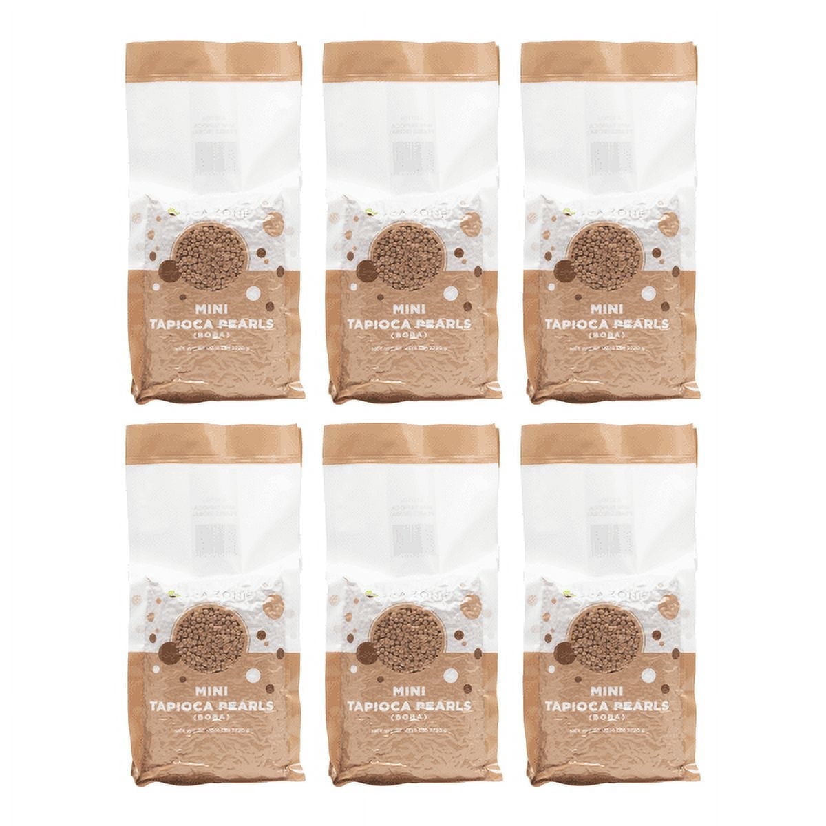 [6 Bags] Tea Zone Mini Tapioca Boba | 6 lb Each (36 lbs Total, Case ...