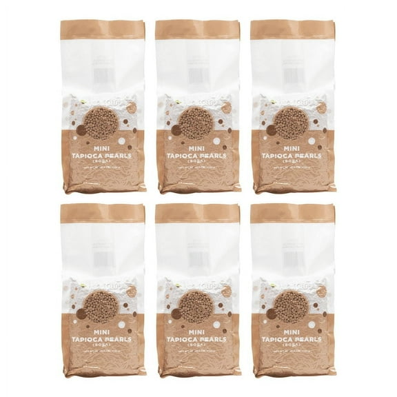 [6 Bags] Tea Zone Mini Tapioca Boba | 6 lb Each (36 lbs Total, Case)