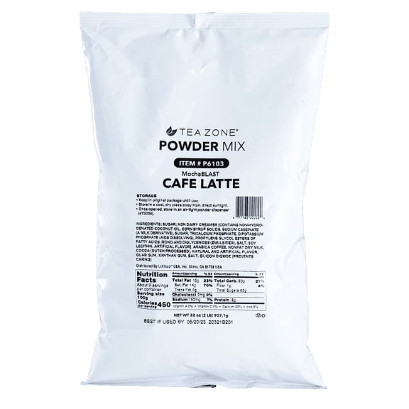 Tea Zone MochaBLAST Cafe Latte Powder (2 lbs)