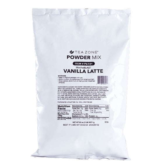 Tea Zone MochaBLAST Vanilla Latte Powder (2 lbs)