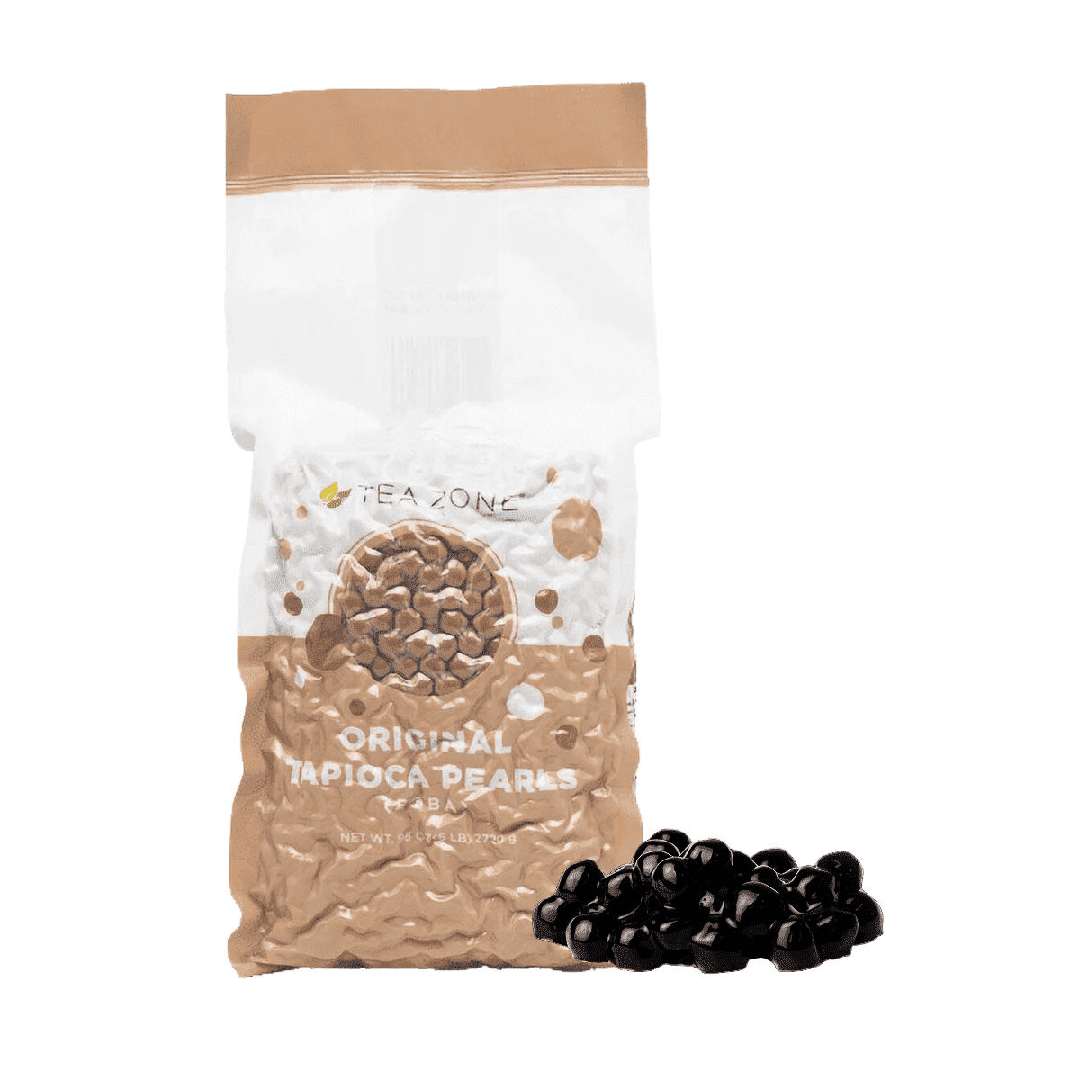 Tea Zone Original Tapioca Pearls, Uncooked Boba, 6 lbs Bag