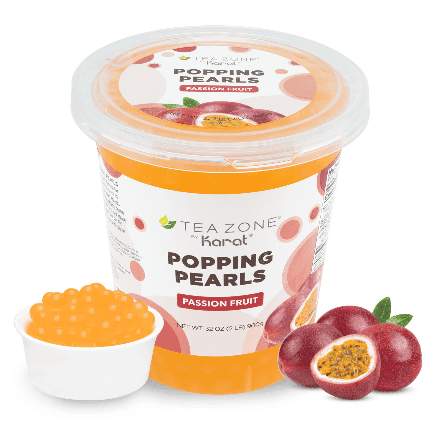 Tea Zone Passion Fruit Popping Pearls - Jar (2 lb)