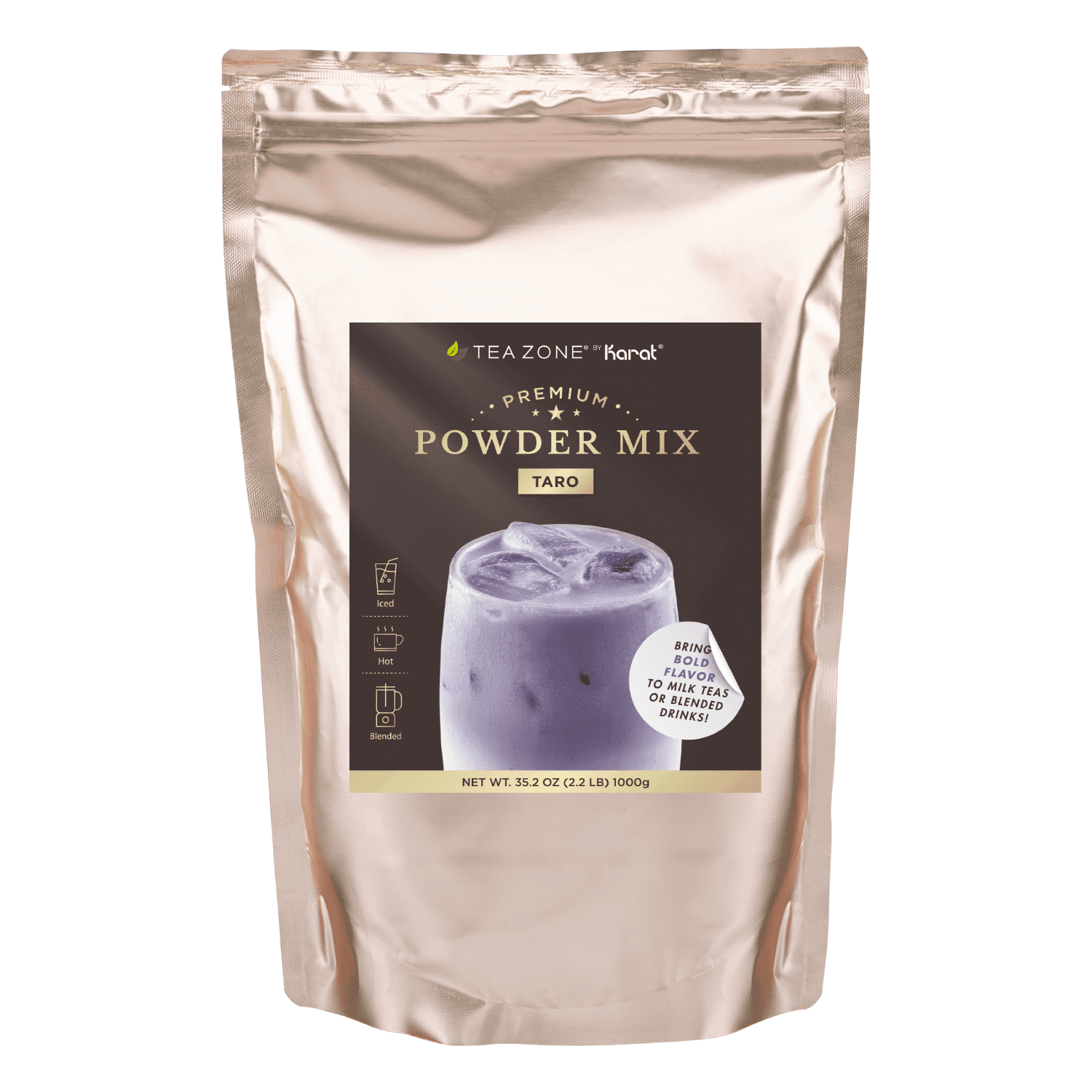 Tea Zone Taro Powder Mix for Milk Drinks, Boba Bub