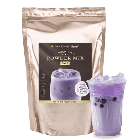 Tea Zone Taro Powder Mix for Boba Bubble Tea, Slush, Smoothies 2.2 lbs