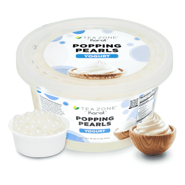 Tea Zone Yogurt Popping Pearls - Jar (1 lb)
