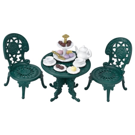 Calico Critters Town Series Tea and Treats Set, Fashion Dollhouse Furniture and Accessories