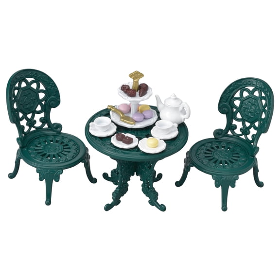 Calico Critters Town Series Tea and Treats Set, Fashion Dollhouse Furniture and Accessories