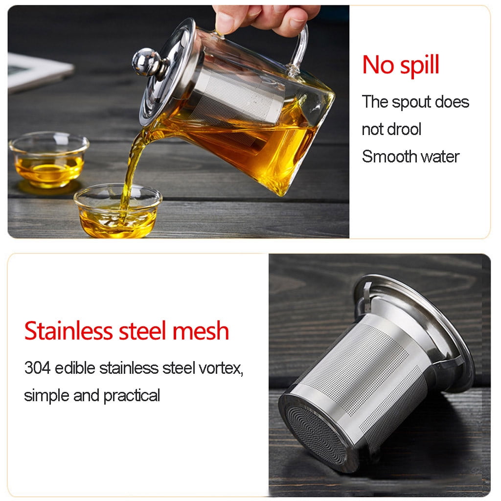 Tea cup Nontoxic Retirement gifts for Bar Heat Resistant Glass Teapot