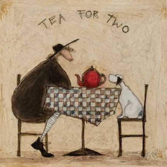 Tea for Two Canvas Art - Sam Toft (24 x 24)