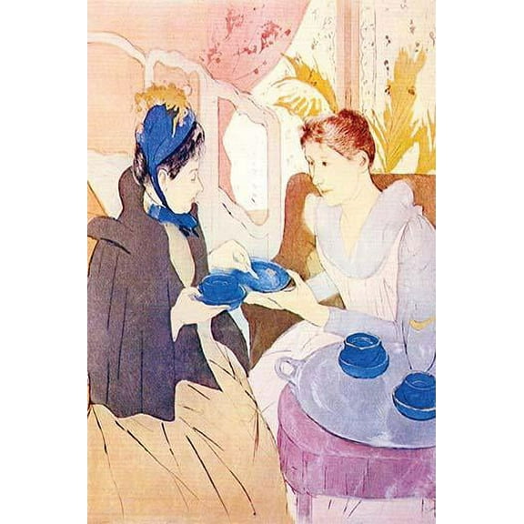 Tea in the afternoon-Fine Art Canvas Print (20" x 30")
