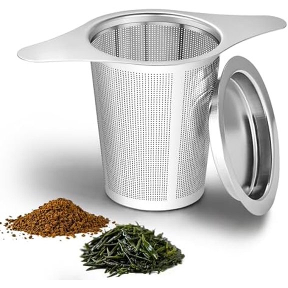 Tea infuser,Stainless Steel Tea Steeper and Strainer, Tea Strainers for Loose Tea - Reusable Durable Infuser for Brewing Tea and Coffee$$Home Decor, Kitchen, & Other