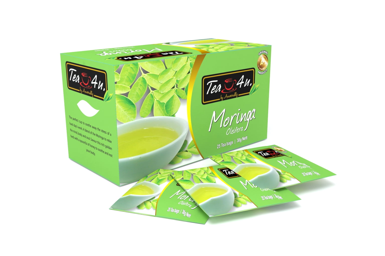 Tea4U Moringa Herbal Infusion, Moringa Oleifera from Sri Lanka| 25 Teabags| |Net 30 Grams |Tea4U