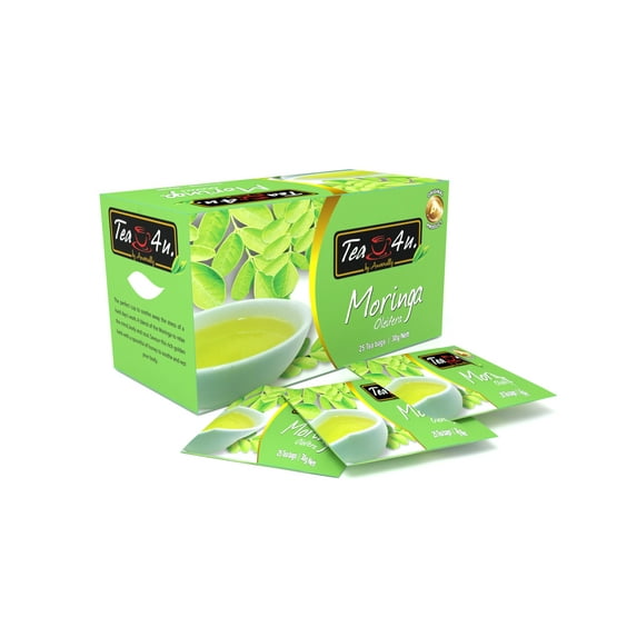 Tea4U Moringa Herbal Infusion, Moringa Oleifera from Sri Lanka| 25 Teabags| |Net 30 Grams |Tea4U