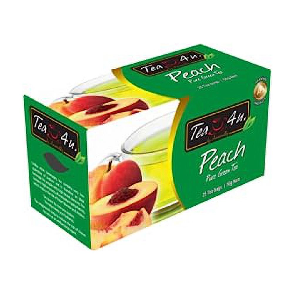 Tea4u Peach Green Tea Hand Picked Leaves Alternative To Caffeinated