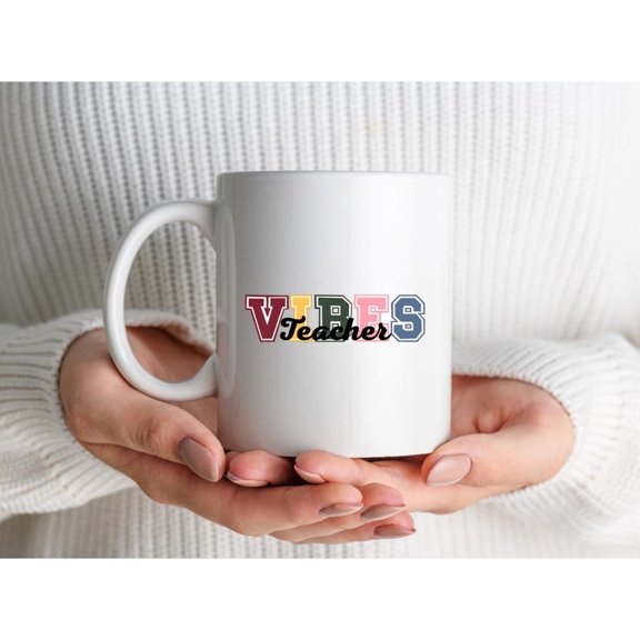 TeaC1her Appreciation Mug Colorful Student Gift, TH1ank You TeaC1her