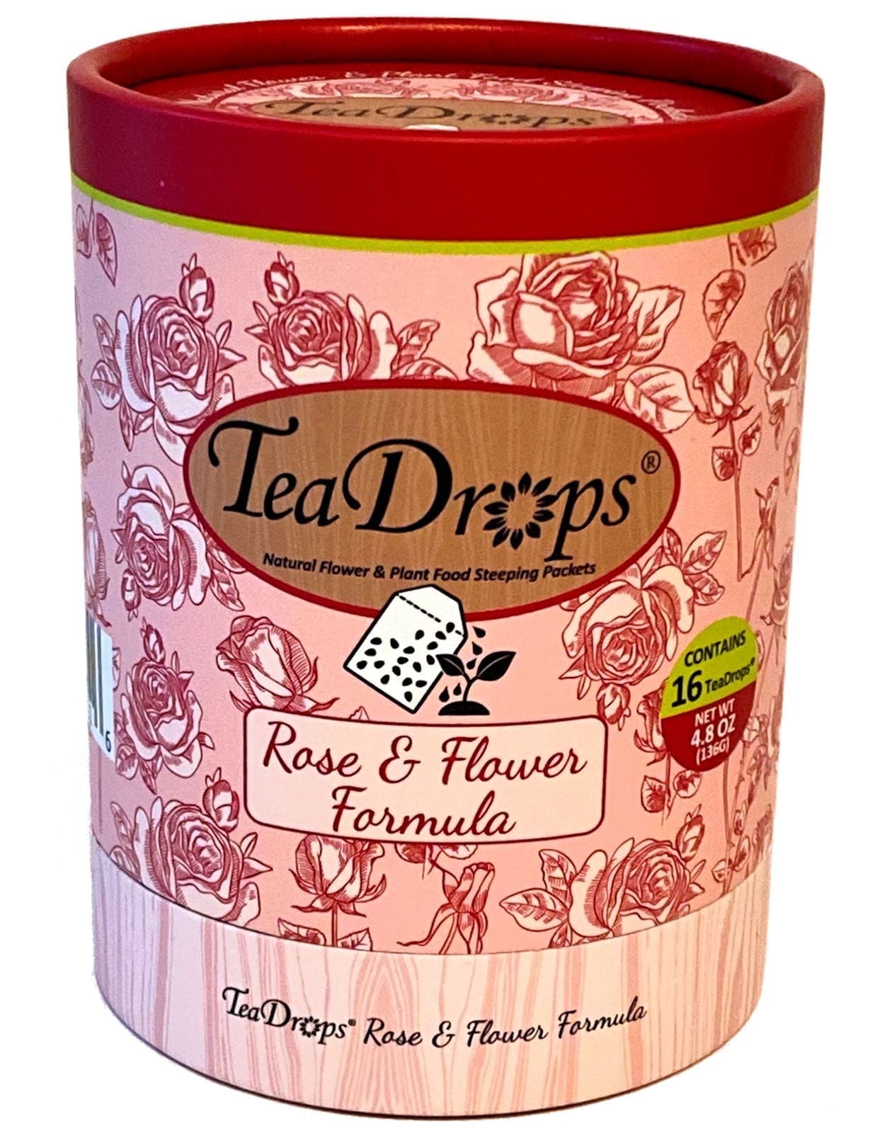 TeaDrops® ROSE + FLOWERS Organic Liquid Fertilizer Packets (16 Count)