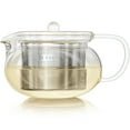 thumbnail image 1 of Teabloom 2-3 - CUP Clear Glass Dishwasher Safe Teapot, 1 of 4