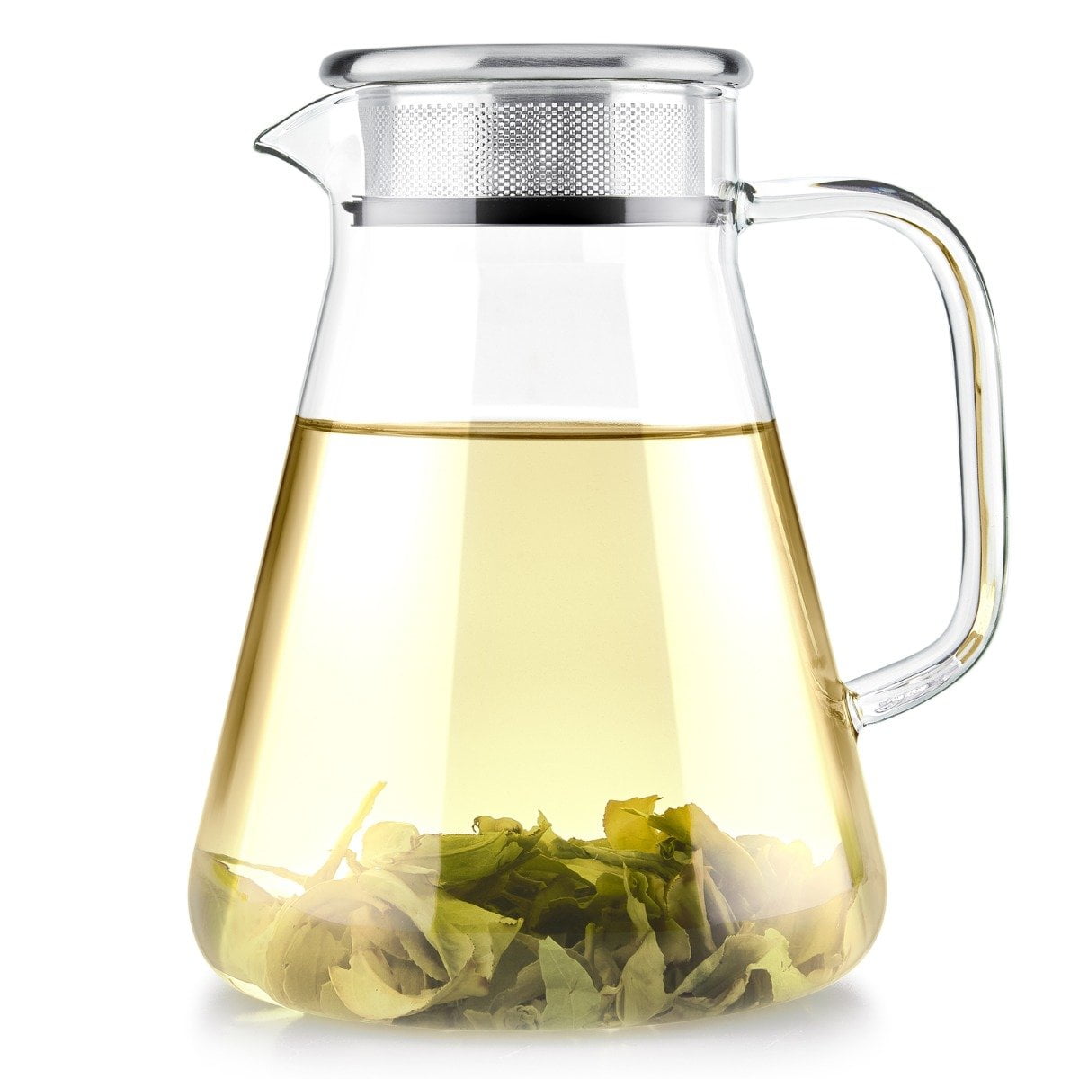 Teabloom Ceylon One-Touch Glass Tea Maker with Herbal Infuser and ...