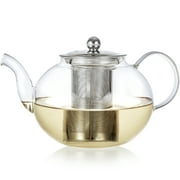 Teabloom Florence Glass Teapot With Removable Infuser -40 OZ
