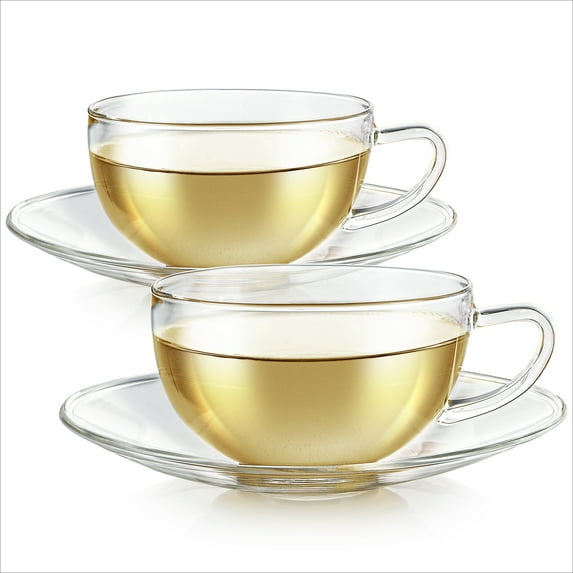 Teabloom KYOTO TEACUP AND SAUCER SET OF TWO-8 OZ