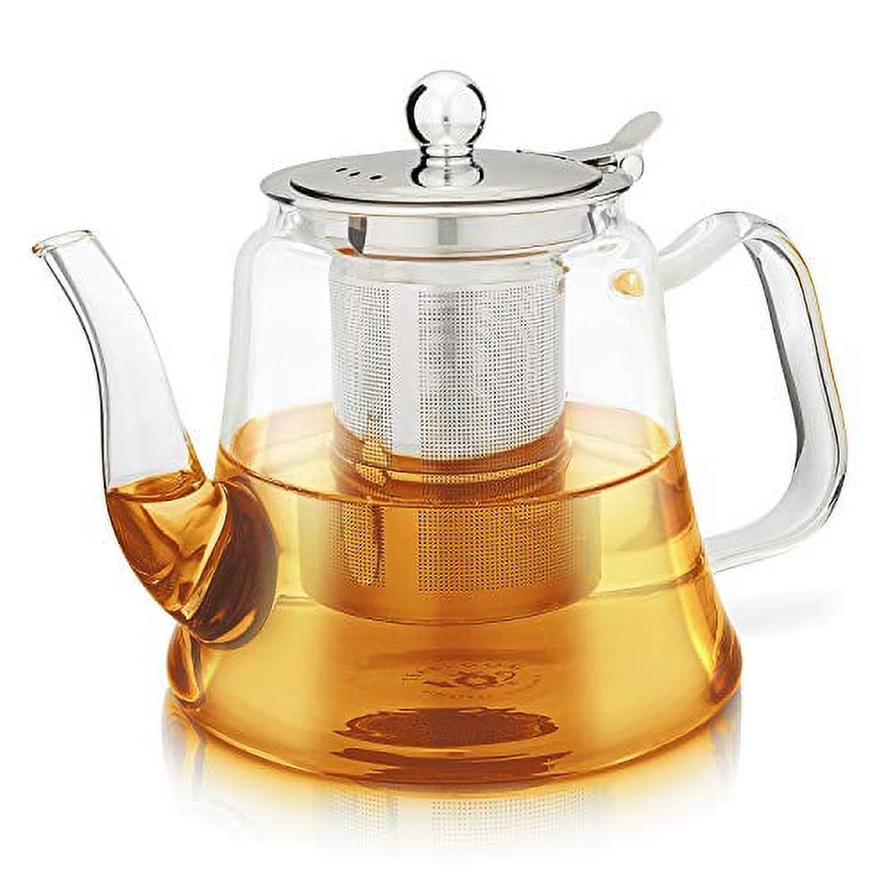 Teabloom All-Bloom Glass Teapot with Removable Infuser