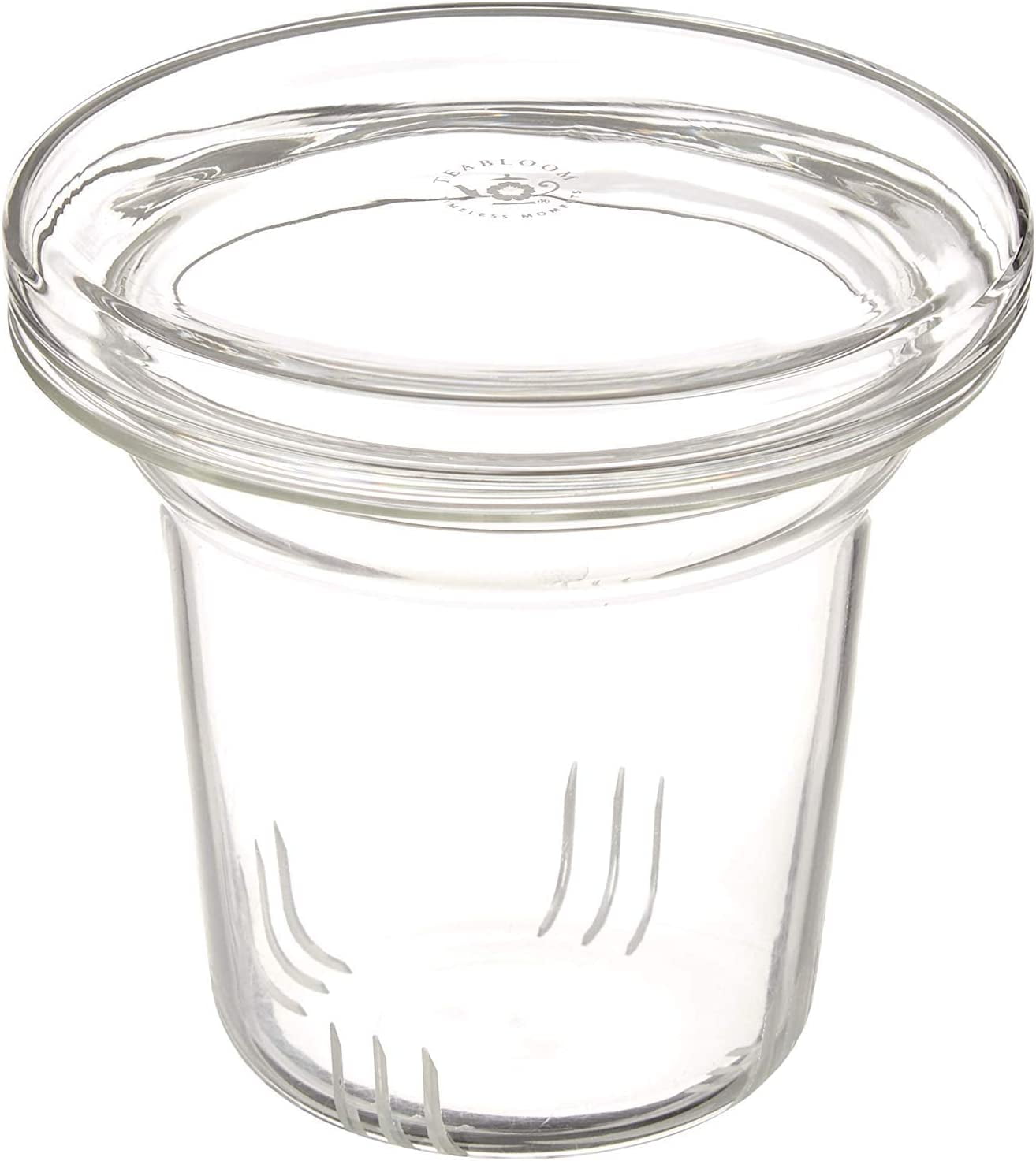 Clear Borosilicate Glass Tea Infuser with Multi-Functional Lid