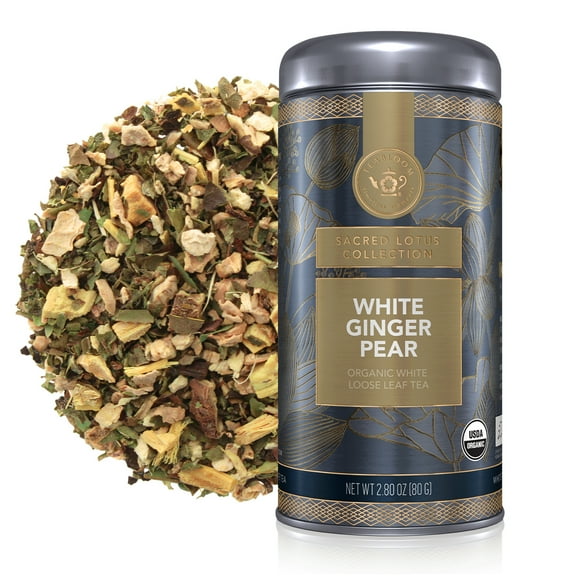 Teabloom White Ginger Pear Loose Leaf Tea Canister