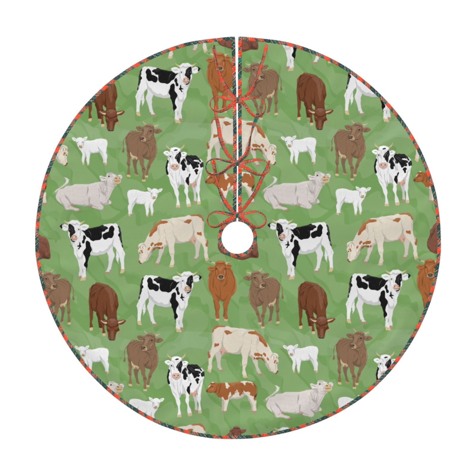 Teaboi Cows And Calves for Christmas Tree Skirt, Christmas Tree ...