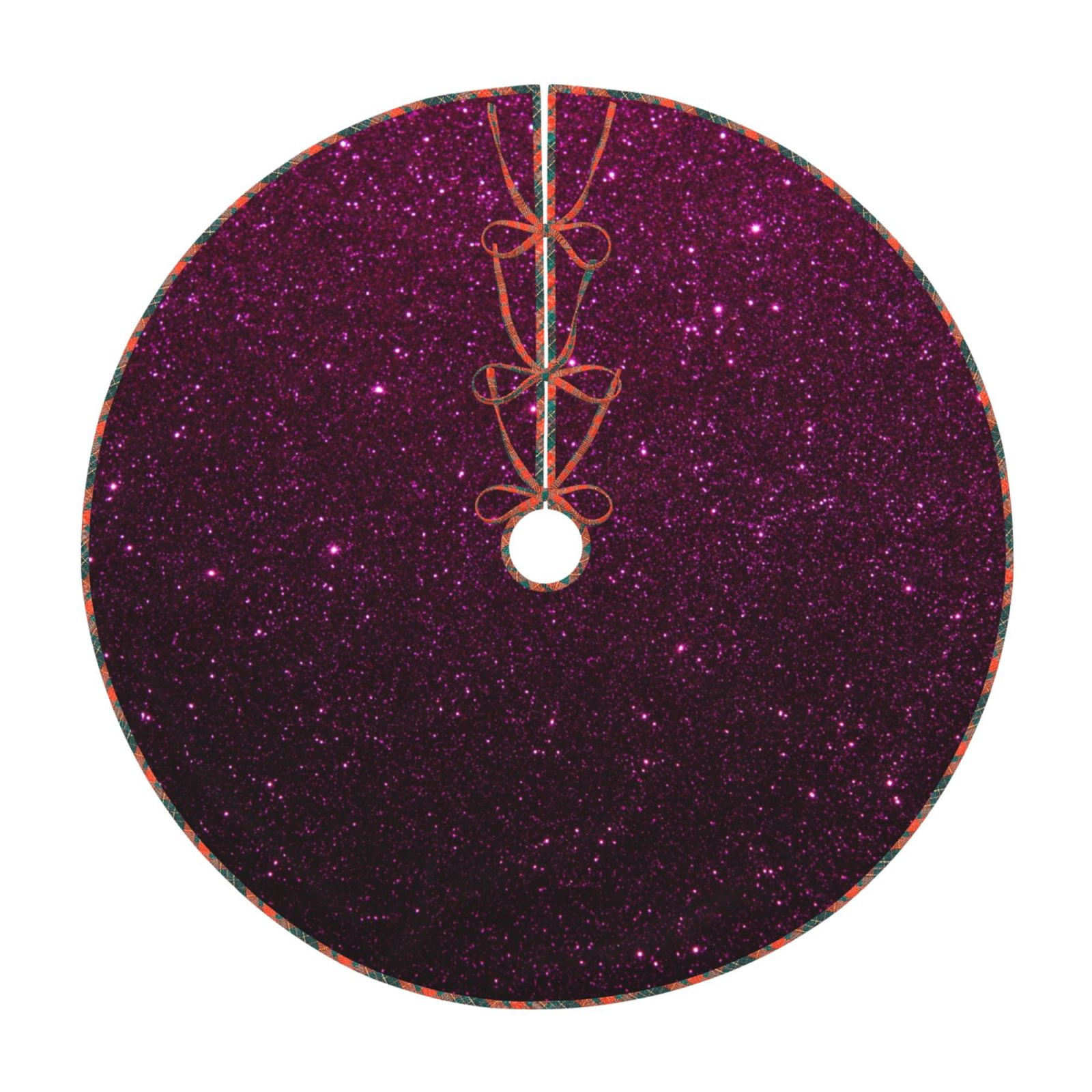 Teaboi Dark Purple Glitter for Christmas Tree Skirt, Christmas Tree ...