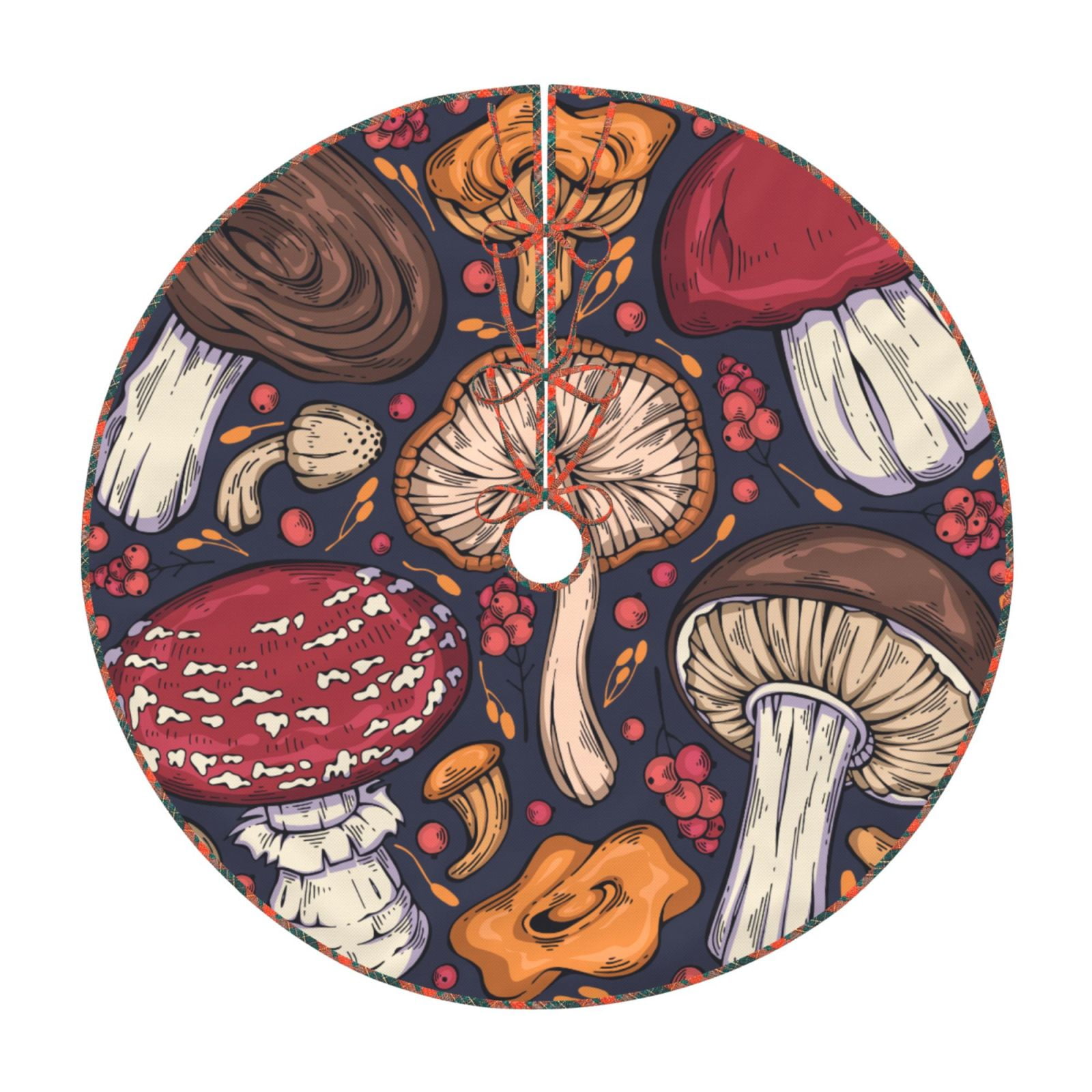 Teaboi Forest Wild Mushroom for Christmas Tree Skirt, Christmas Tree ...